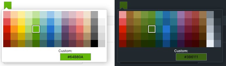 Color picker comparison