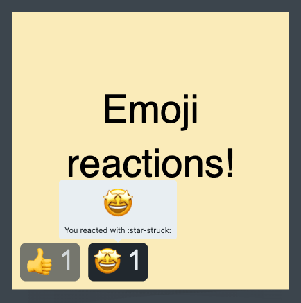 Emoji reaction
